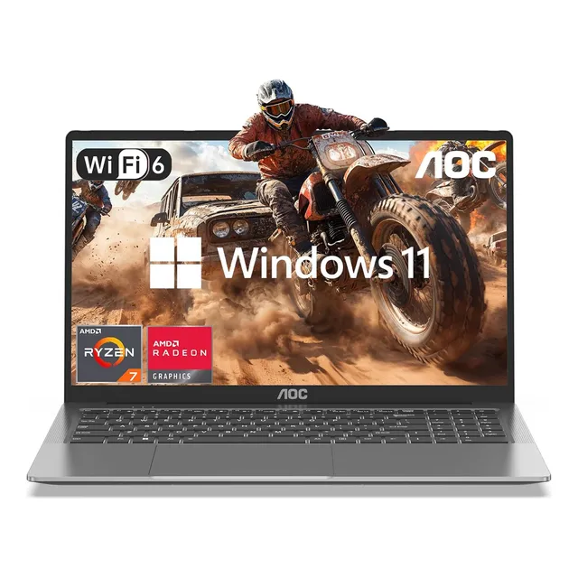 Aoc Laptop Games Amd Ryzen 7 5825u 16gb Ram 512gb Ssd 16.1''