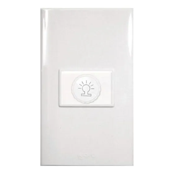 Placa Armada Lugano Con Dimmer Blanca Nom Igoto