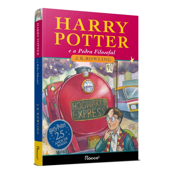 Livro Harry Potter e A Pedra Filosofal Edição 1 Comemorativa de 25 Anos 2025 em Português J.K. Rowling Editora Rocco