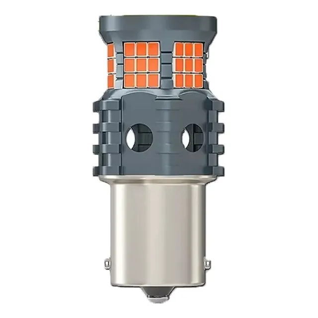 Lampara Led 1 Polo Naranja Señalero Bau15s Cambus 12/24v