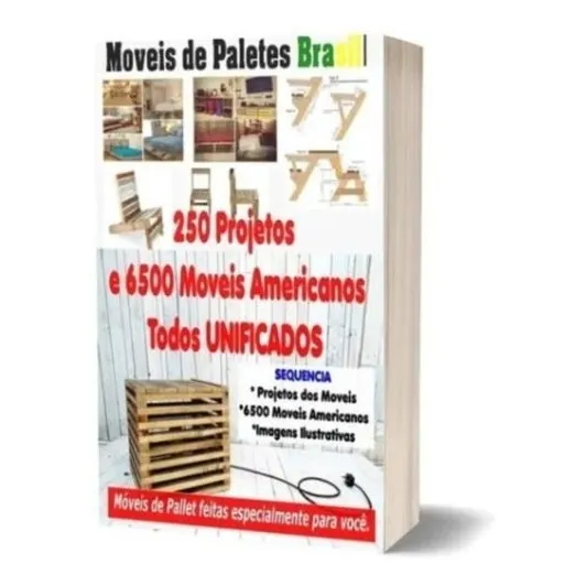 Mega Pack 250 Projetos Moveis Paletes + Brinde