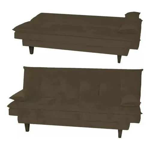 Sillón Sofá Cama Reclinable Living En Suede Variedad Colores