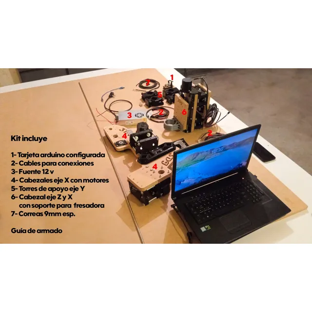 Kit De Armado Router Cnc Área De Trabajo 125x165cm X Pedido