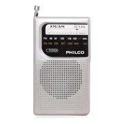 Radio A Pilas Philco Icf-20 Fm/am Portable De Bolsillo Gris