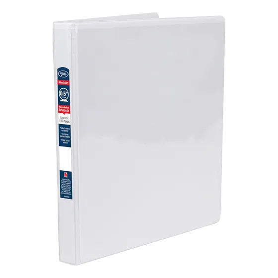 Carpeta Blanca Acco 361 Vinil 1/2 Pulgada Aro En O Carta