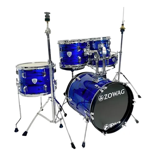 Bateria Compacta Zowag Z1 Juvenil Bumbo 16 Polegadas Cor Blue