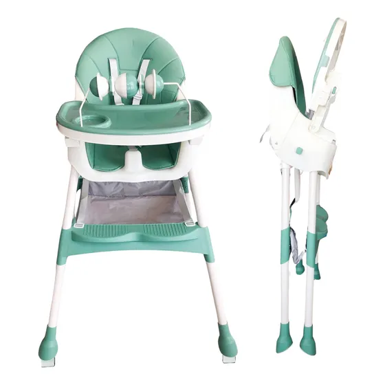 Silla Comer Ajustable Comedor Reclinable Plegable Para Bebé