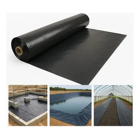 Plastico Negro Grueso 6m X 2.5m Construccion/pintar/cubrir