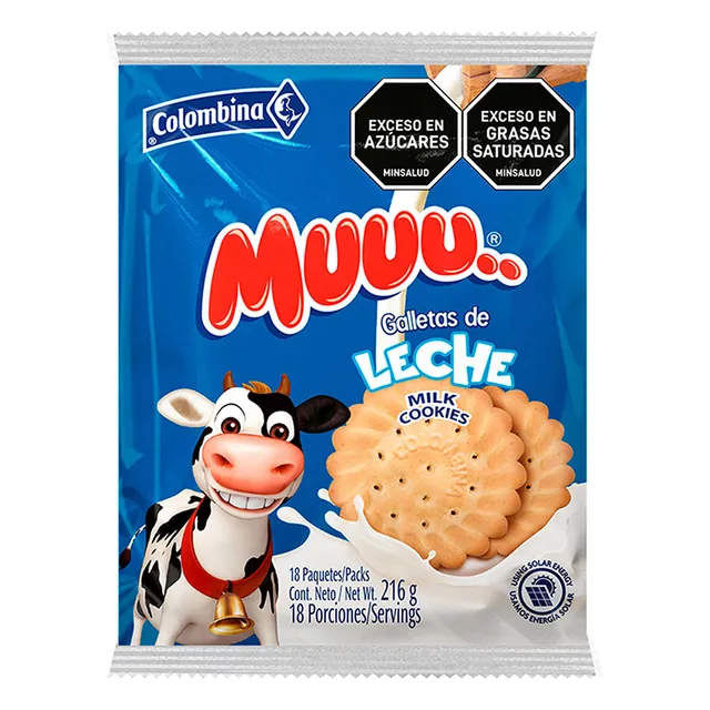 Galletas De Leche Muu X 18 Und