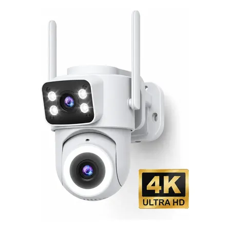 Câmera Segurança Ip68 Externa Wifi  App Icsee À Prova Dágua Branco