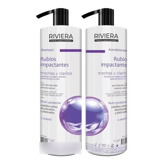 Kit Shampoo + Acondicionador Matizador Blonde Uso Diario 1l