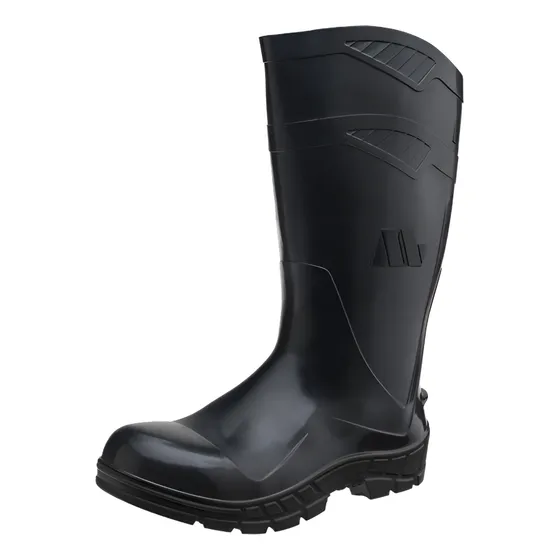 Bota Negra Pvc Caña Larga | Segumax