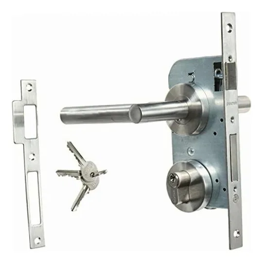 Cerradura Chapa Manija Residencial Deluxe T Dexter Alta Seguridad 6560 Para Puerta Principal