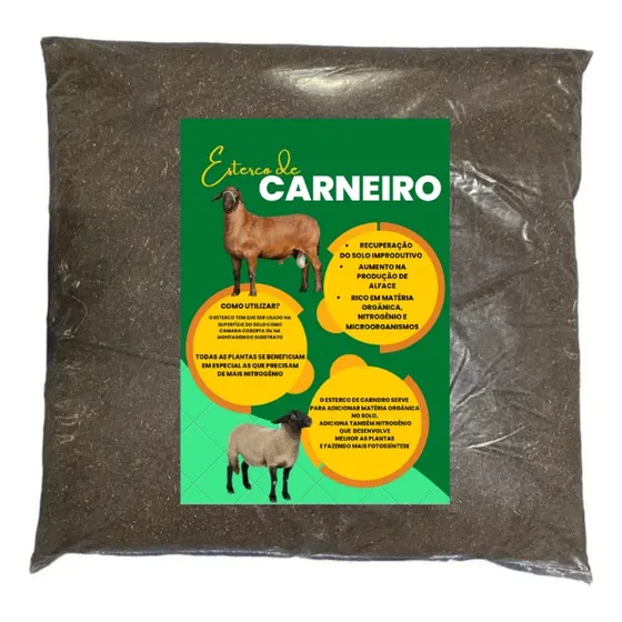 Esterco Seco Carneiro Curtido 1kg