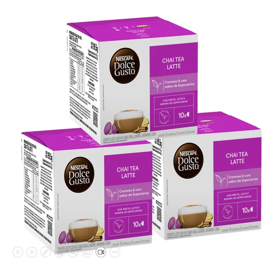 Cápsulas Café Nescafé® Dolce Gusto® Chai Tea Latte X 3 Cajas