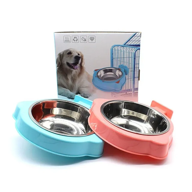 Plato De Perro Gato Mascotas Para Jaula De Acero