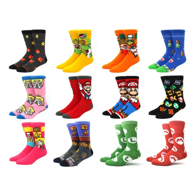 Medias Calcetines De Super Mario  Talla Única 36-44