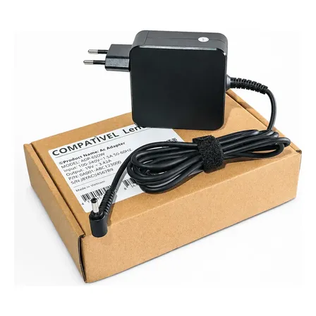 Carregador Para Notebook Lenovo Ideapad S145 15API 81V70004BR Fonte de Energia Compatível Bivolt Ideal Cabo Resistente Alimentação Estável