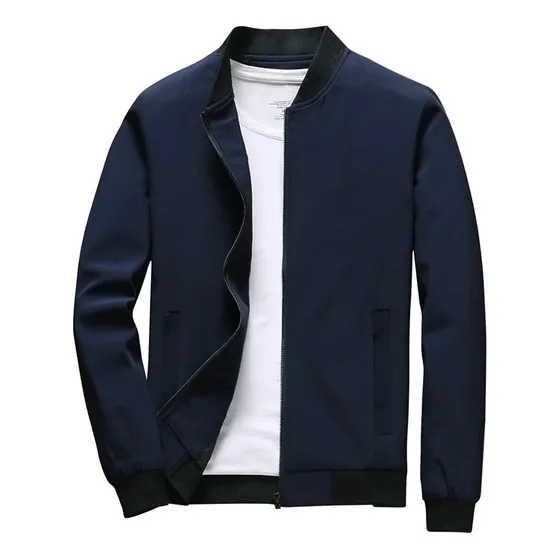 Jaqueta Corta Vento Masculina Casual Bomber Blusa Zíper