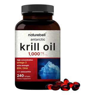 Naturebell Antarctic Krill Oil 1000mg Supplement, 240 Sof... Naturebell Antarctic Krill Oil 1000mg Supplement, 240 Sof...
