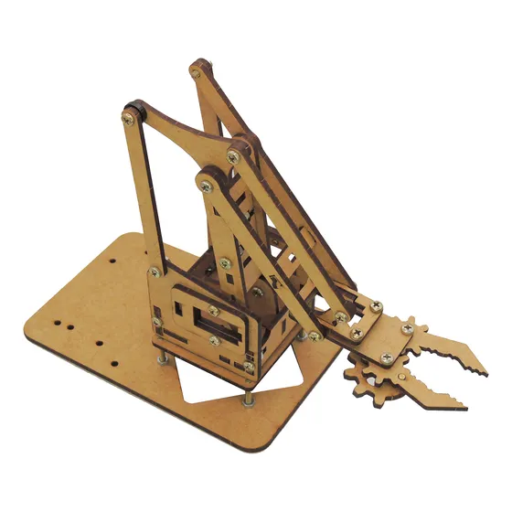 Kit Braço Robótico Em Mdf + Parafusos - Robótica