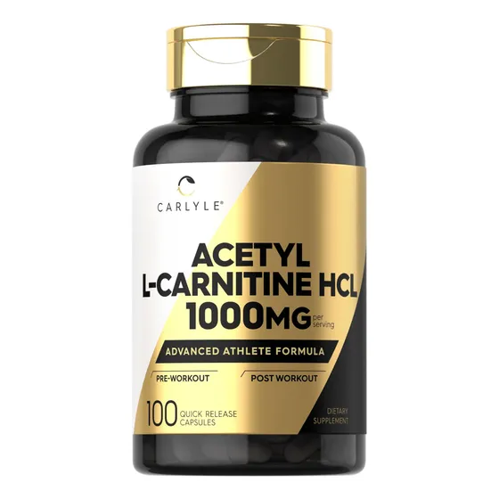 Suplemento Carlyle Acetil L-carnitina Hcl En Cápsulas 1000 M