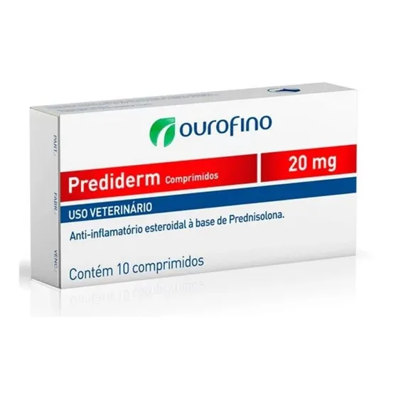 Prediderm 20mg Caixa 10 Comprimidos Ouro Fino
