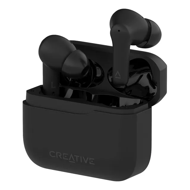 Creative Zen Air 2 - Auriculares Inalámbricos Ligeros Y A Prueba De Sudor Con Cancelación Activa De Ruido, Modo Ambiente, Bluetooth 5.3, Ipx4, Sxfi Ready, Hasta 23 Horas De Duración De La Batería