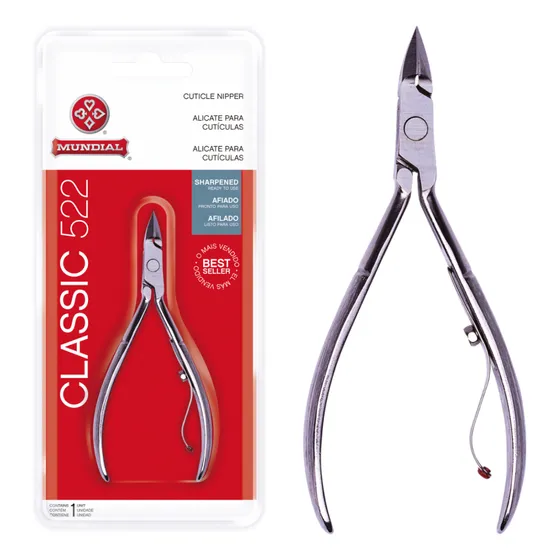Alicate De Cuticula Profissional Classic 522 Mundial Afiado