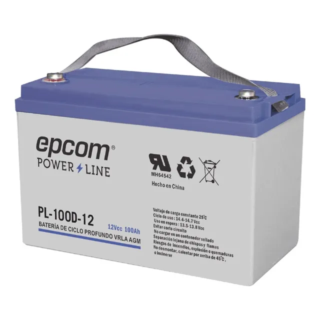 Acumulador Epcom 12v, 100ah Tecnología Vrla Agm Ciclo