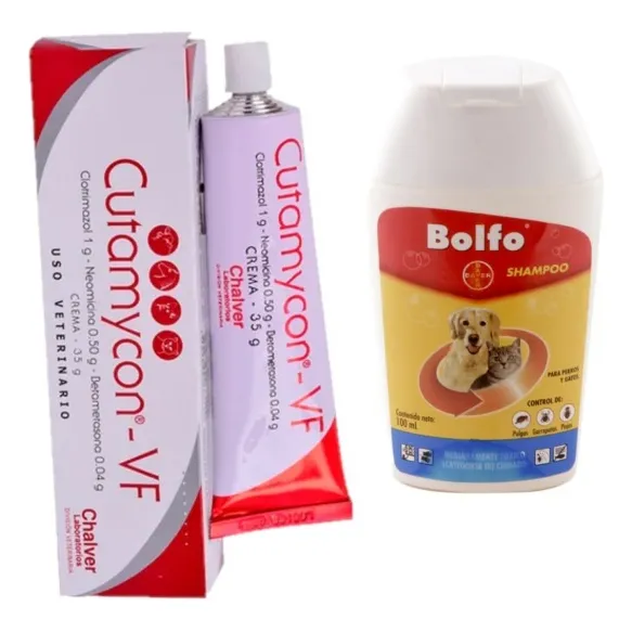 Kit Cutamycon Crema 35 Gr + Shampoo Medicado Bolfo 100ml