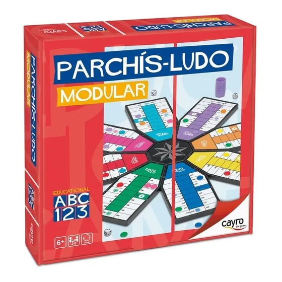 Juego De Mesa Parchis Oca Ludo Modular Cayro Para 8 Players 
