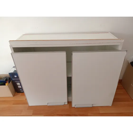 Alacena Cocina Combo De Dos Muebles Blanco
