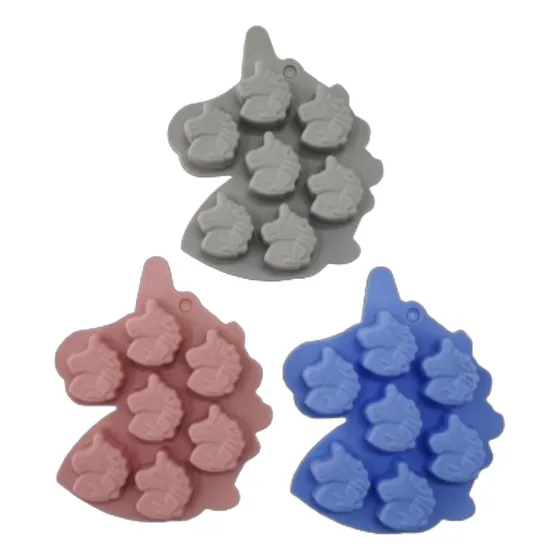 Molde Silicona 7 Mini Unicornio Smak Repostería Jabón Resina