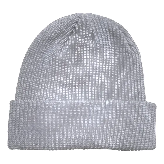 Gorro De Lana Doble Premium Gruesito Mujer Hombre Gris Claro Unico