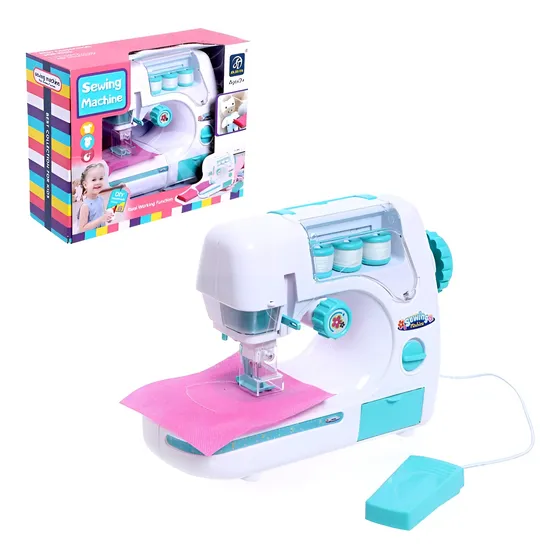 Máquina De Coser Para Niñas Con Tela Y Accesorios