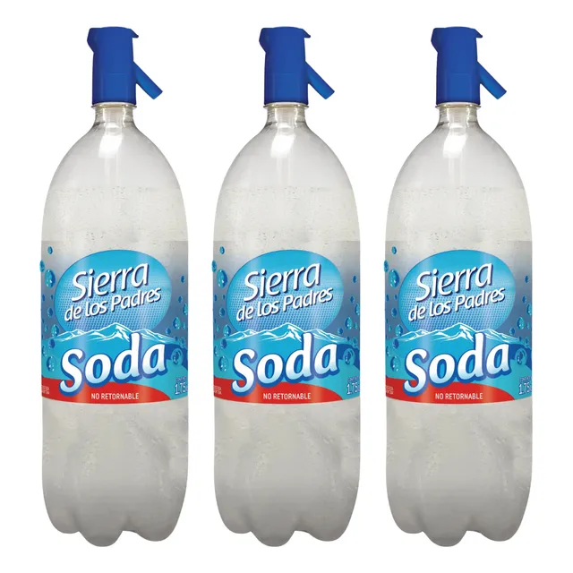 Soda Sierra De Los Padres Sifón Botella 1,75l X3