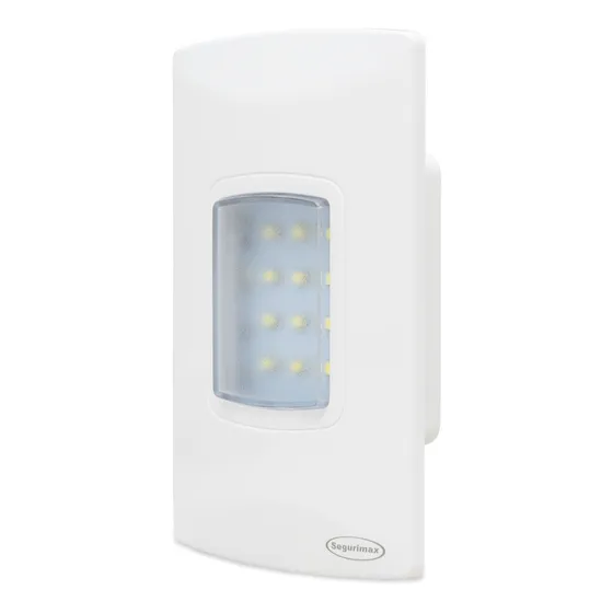 Lâmpada Luminária De Emergência Embutir 100 Lumens Econômica Cor Branco 127/220v