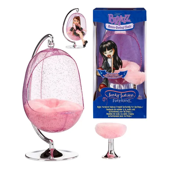 Boneca Cadeira Bratz Display Balanço Bonecas Fashion Retro