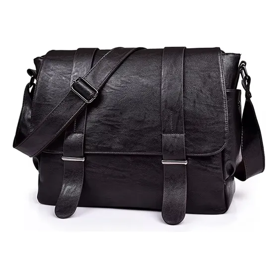 Maletín Bolso Cuero Pu Capture 1707 Ejecutivo A4 Laptop Marrón Oscuro