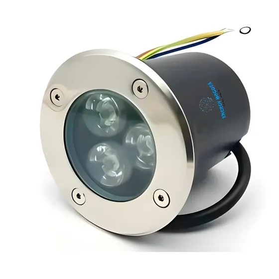 Luminaria Bala Led De Piso 3w Resistente A La Intemperie