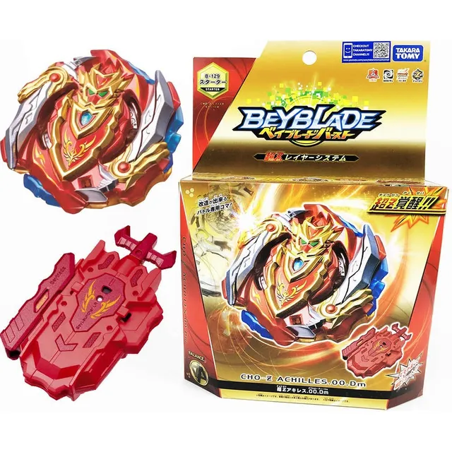 Takara Tomy Beyblade Burst B-129 Cho-z Aquiles.00.dm Color Rojo