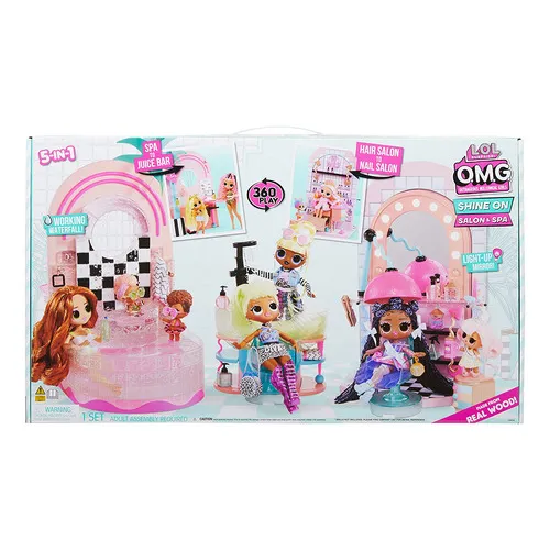 Lol surprise playset juego de muñecas omg shine on salon & Spa