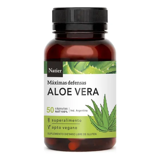 Natier Aloe Vera Liofilizado 50 Cápulas Aumenta Las Defensas