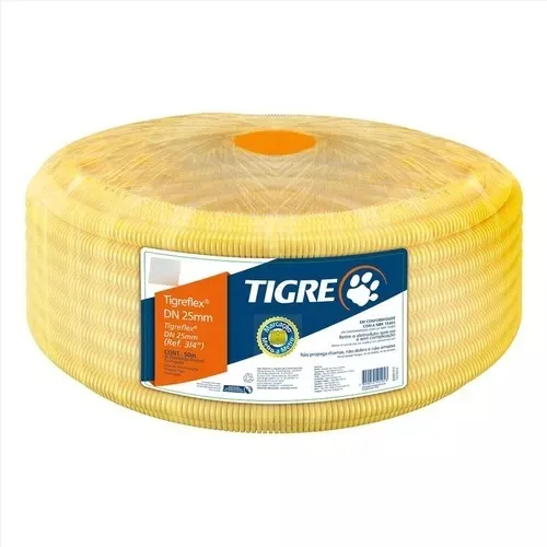 Conduíte Corrugado Flexível Tigre Am 3/4 Rolo 50 Metros