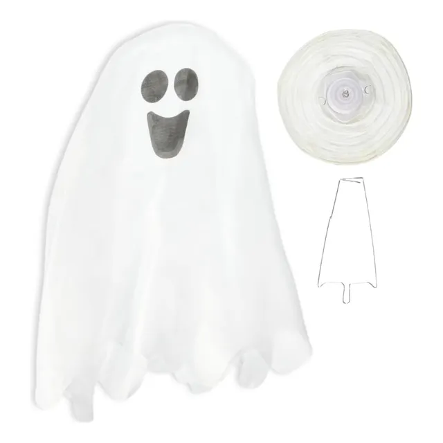 Led Light Up Friendly Ghost Halloween Trick Or Treat Pa...