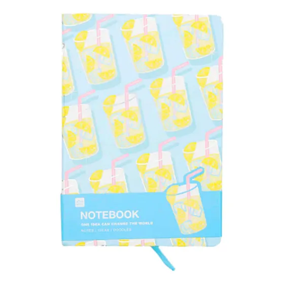 Libreta Diseño Limonada 96 Hojas 21x14.5 Homewell