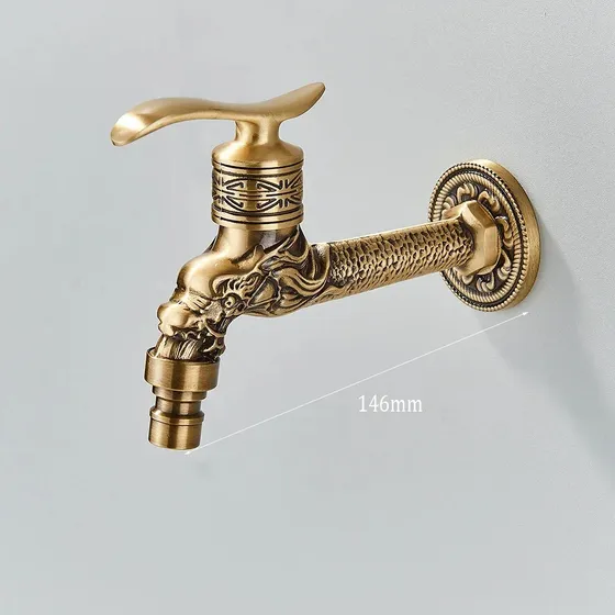 Grifo De Pared De Dragón Estilo Antiguo / Vintage / Retro