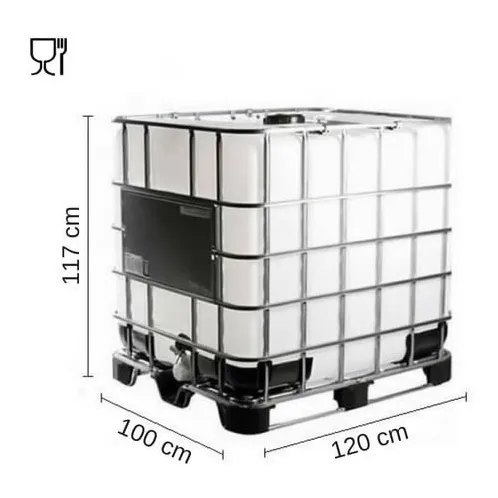 Tanque + Adaptador Ibc 1000 Litros Alimenticio - Tankes Uy