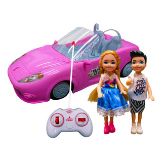 Auto Convertible Carro Control Remoto Con 2 Muñecas Juguete Auto Convertible Carro Control Remoto Con 2 Muñecas Juguete